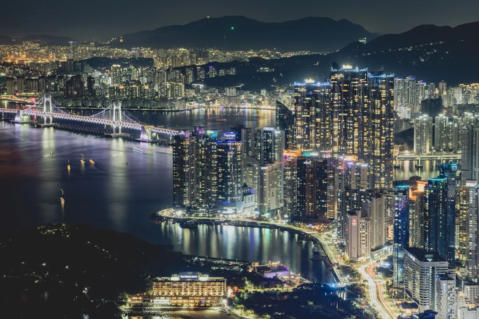 부산엑스더스카이 전망대 야경
