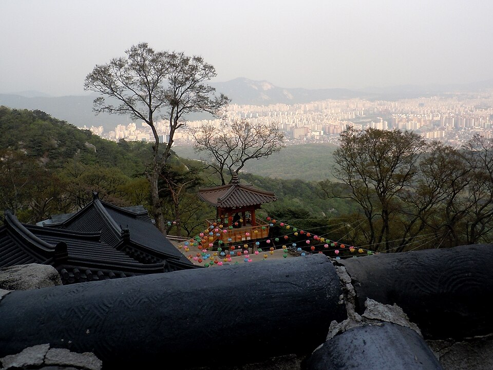 도봉산의 사찰과 산 풍경