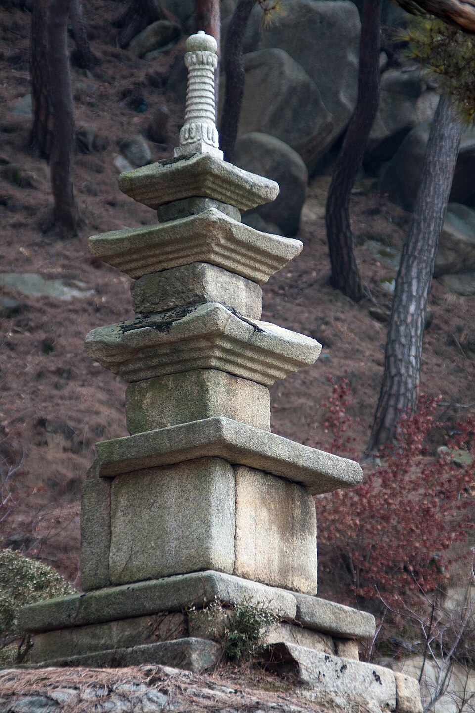 삼막사 삼층석탑