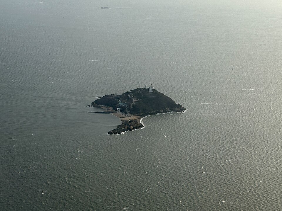 하늘에서 본 팔미도